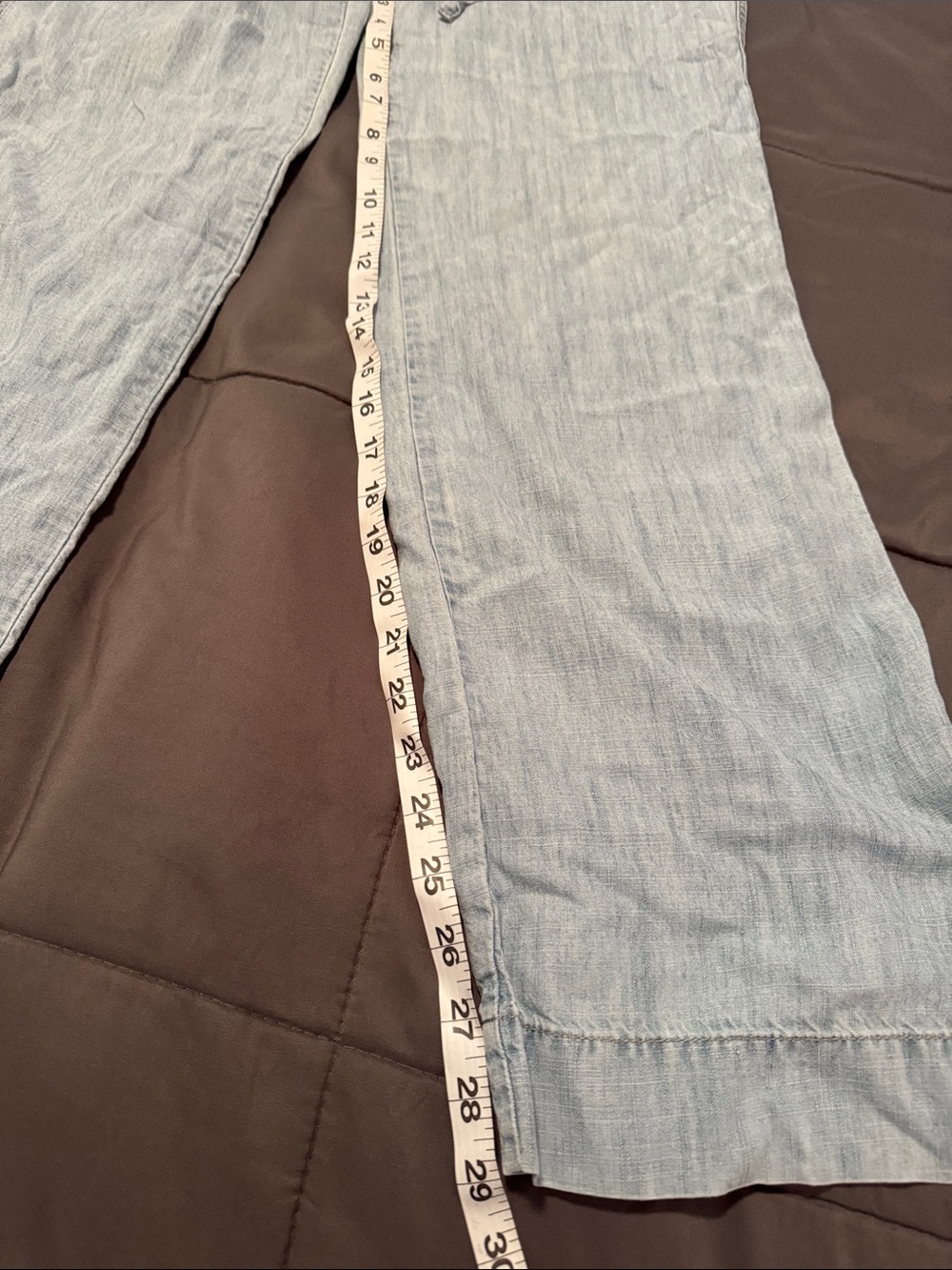 Level 99 Light Blue Elastic Waist Pull-On Pants - Picture 5 of 7